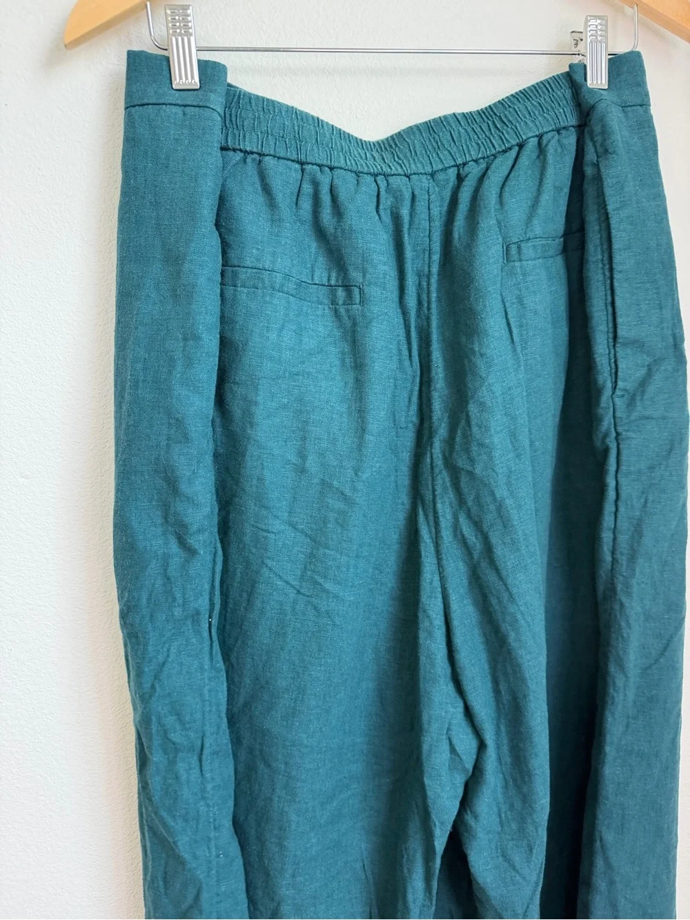 Banana Republic Deep Free Wide-Leg Linen Blend Pants Oversized